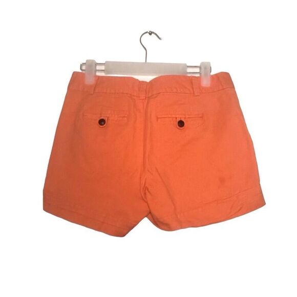 NWOT Banana Republic Martin Fit Mid Rise Cuffed Cotton Blend Shorts Orange Sz 2 - Picture 3 of 5